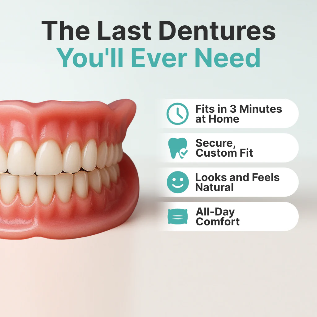 Ends Today: 70% OFF! Pryxo™? Custom-Fit Full Functional DenturesMake you more confident - Image 8